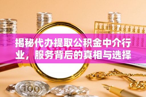靖宇揭秘代办提取公积金中介行业，服务背后的真相与选择指南