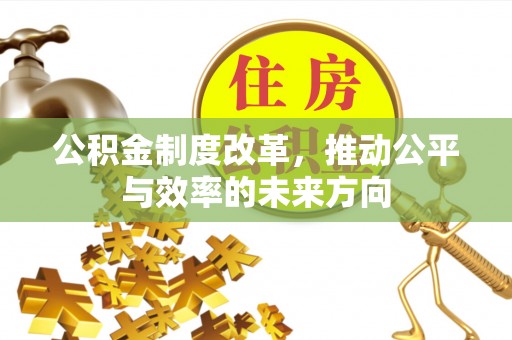 靖宇公积金制度改革，推动公平与效率的未来方向
