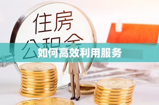 靖宇如何高效利用服务
