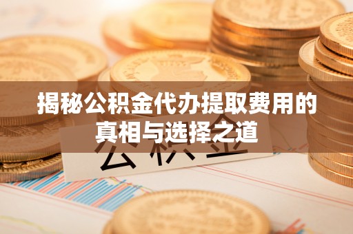 靖宇揭秘公积金代办提取费用的真相与选择之道