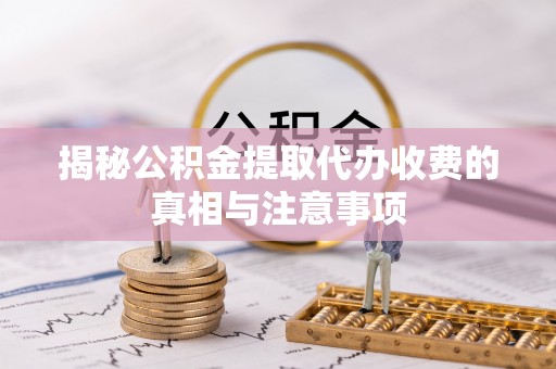 靖宇揭秘公积金提取代办收费的真相与注意事项