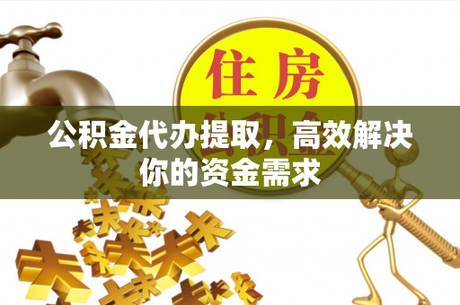 靖宇公积金代办提取，高效解决你的资金需求