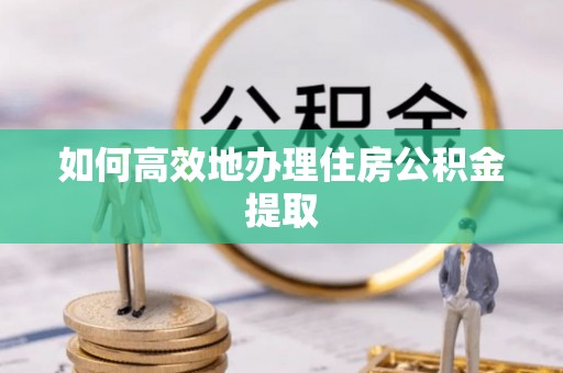 靖宇如何高效地办理住房公积金提取