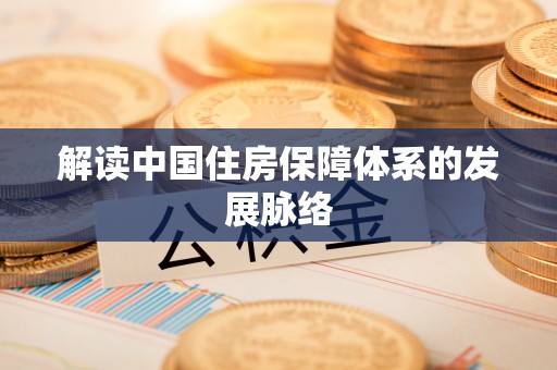 靖宇解读中国住房保障体系的发展脉络