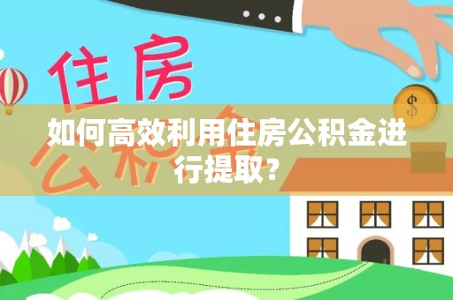 靖宇如何高效利用住房公积金进行提取？